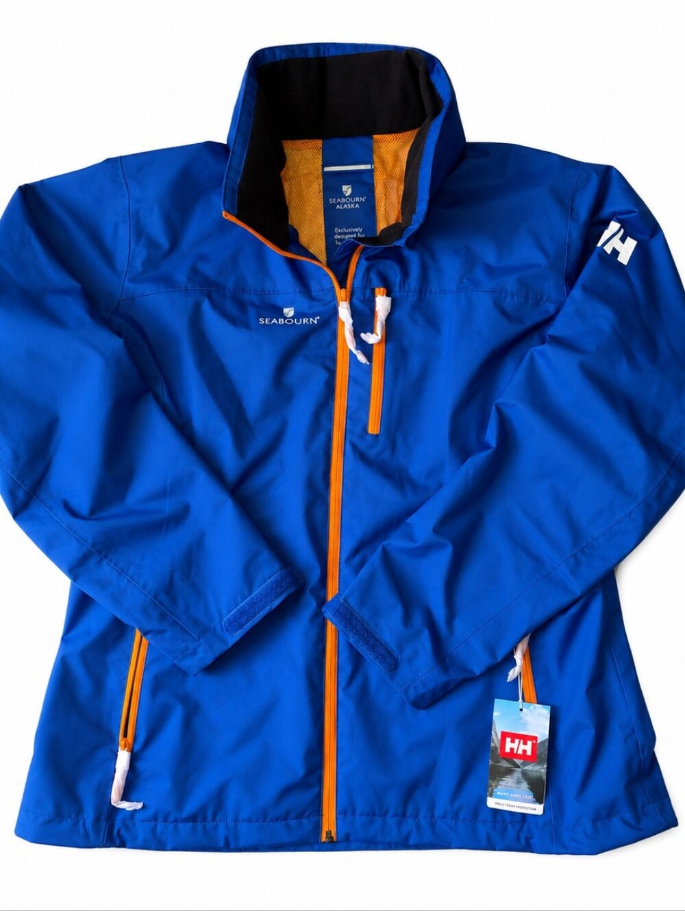 NEW Helly Hansen Seabourn Alaska Crew Waterproof Women’s XXL  Rain Jacket Blue